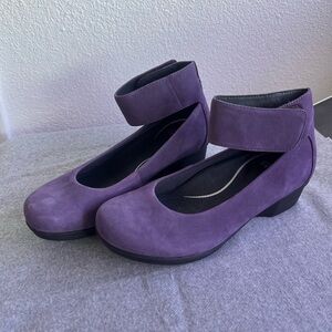 Dansko Shoes | Dansko Lulu Purple Ankle Strap Shoes Size 10.5
